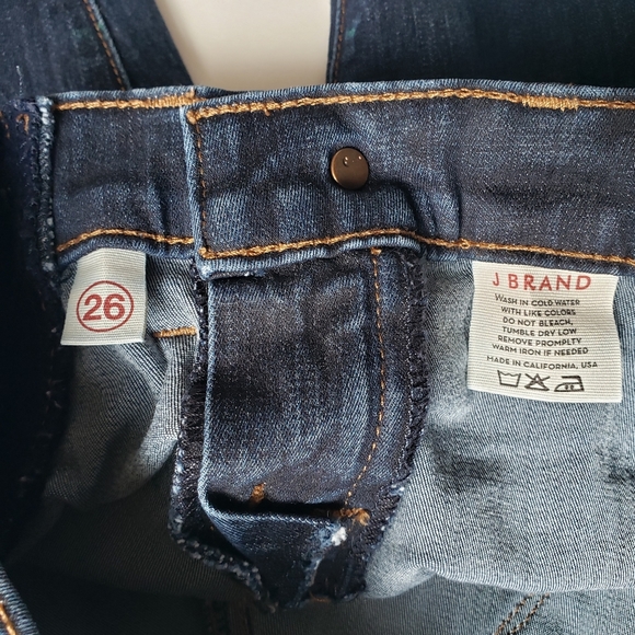 J Brand Mama J Maternity Jeans Dark Wash Side Panel Size 26 - Picture 9 of 9